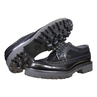 【增高4cm】REGAL丽格2026新品T14DXL时尚皮鞋男布洛克厚底德比鞋