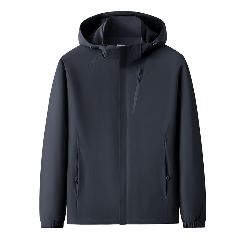 皮尔卡丹加肥加大码薄棉服男士