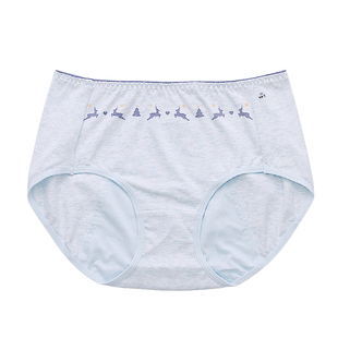 2条装百伶百俐生理裤女士月经期防侧漏少女纯棉中腰姨妈裤