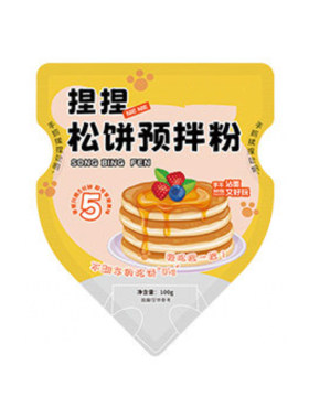 松饼粉捏捏袋儿童早餐无华夫饼添加烘焙婴儿家用自制铜锣烧预拌粉