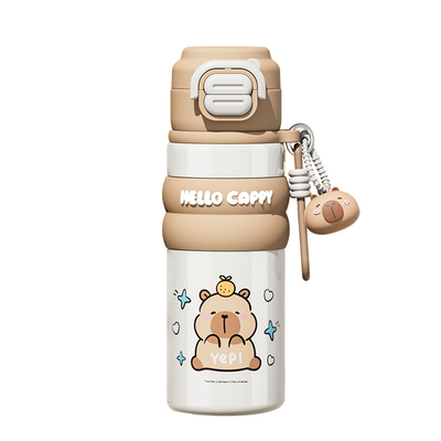 卡皮巴拉儿童吸管保温杯