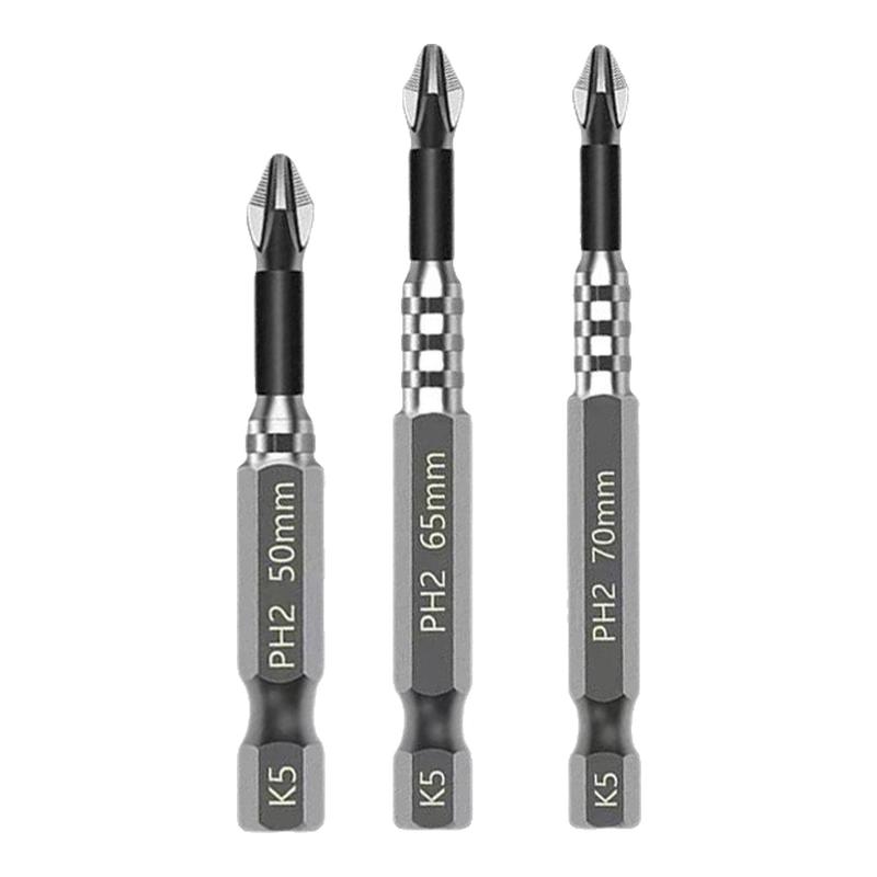 抗冲击防滑十字强磁性高硬度耐用手电钻螺丝刀六角风电动批头套装