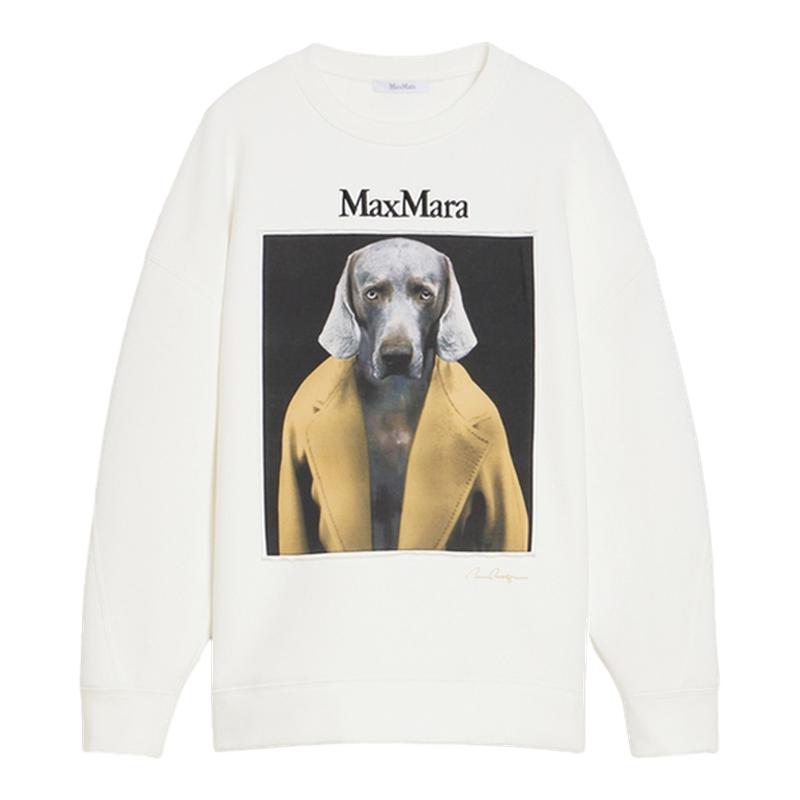 MaxMara女装魏玛猎犬卫衣长袖