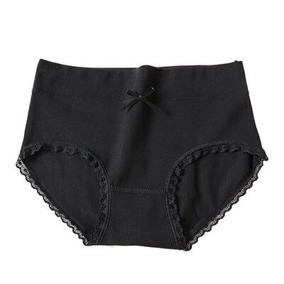 咔木拉女士内裤女纯棉甜美纯黑色