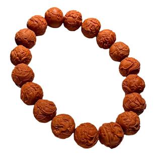 关公武财神猴头手串高端男士真品原籽精雕雕刻关羽关二爷橄榄核雕