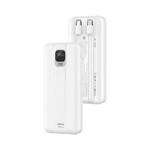 【国家3C认证】ARUN海陆通20000毫安自带线充电宝大容量移动电源