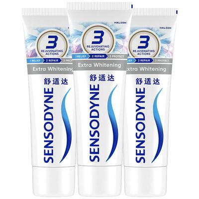 舒适达美白配方抗敏感含氟牙膏