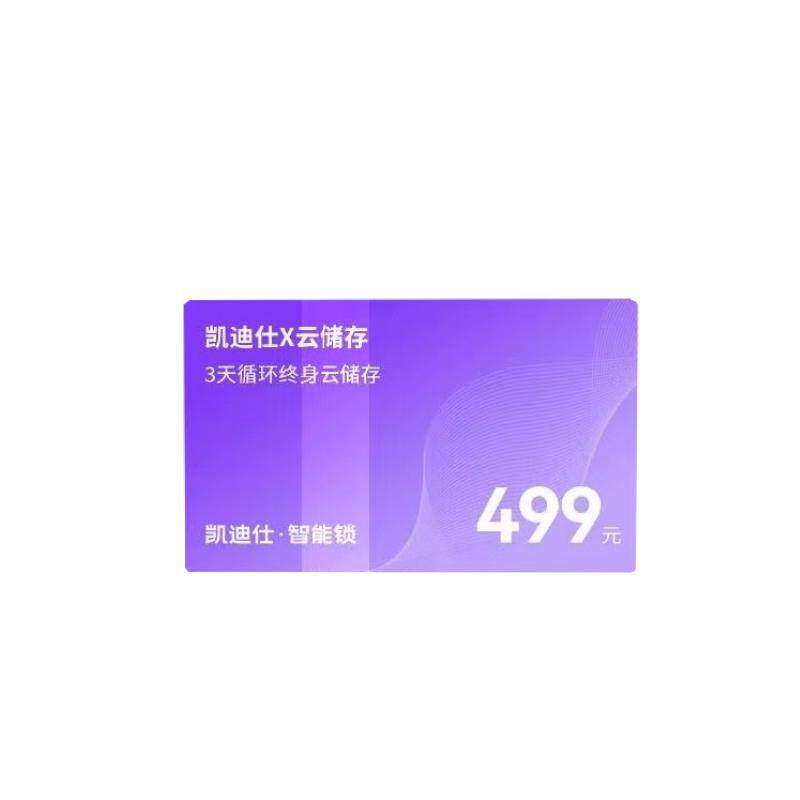 凯迪仕智能锁3天/7天终生云存储卡