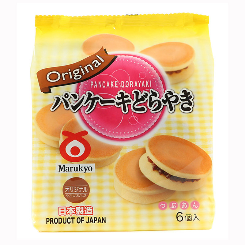 日本进口零食品糕点菓子庵丸京抹茶红豆铜锣烧多啦A梦儿童豆沙包