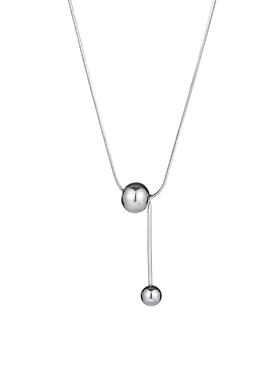 有球必应流苏钛钢项链女独特潮流