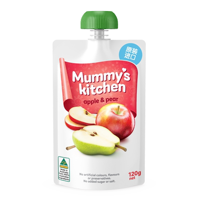妈咪厨房澳大利亚进口宝宝梨苹果泥