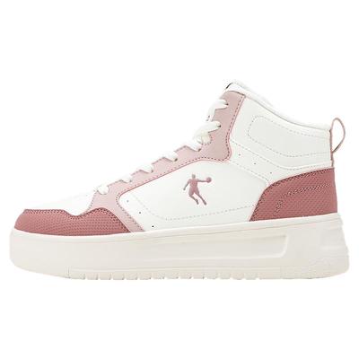 乔丹板鞋女鞋高帮加绒棉鞋运动鞋