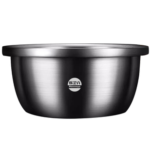 辉卫六特厚316L不锈钢盆食品级家用打蛋和面盆厨房油盆洗菜大汤盆