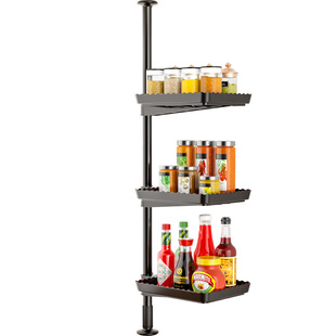 顶天立地厨房窗台窗户调料置物架卫生间浴室收纳神器夹缝转角架子