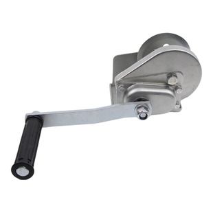 手摇绞盘自锁绞盘双向刹车绞盘800磅带钢丝绳刹车绞车小绞盘