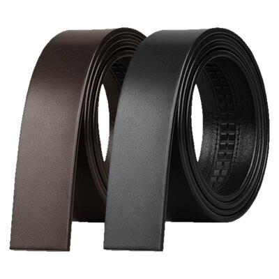 卡帝乐鳄鱼无头牛皮皮带男