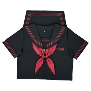 樱奈家改良赤三本暗黑系正统日系JK制服原创学院风水手服短裙套装