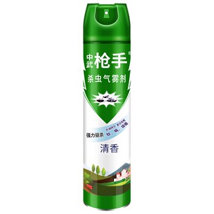 中武枪手杀虫剂气雾剂家用室内灭蚊子蟑螂药驱除清香型非无毒喷雾