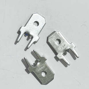 焊接端子1000只 0.8厚 6.3定位防倒插片线路板端子 PCB焊板焊片