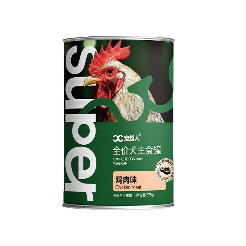 宠超人375g狗罐头鸡肉牛肉味犬罐