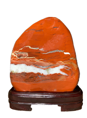 天然奇石奇石收藏中国风红石头