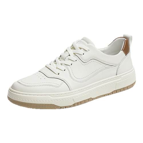 红蜻蜓小白鞋男2025春秋新款男鞋板鞋真皮男士休闲鞋百搭透气鞋子