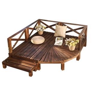 户外防腐木地板室外庭院露台木质榻榻米平台院子地台地面抬高铺设