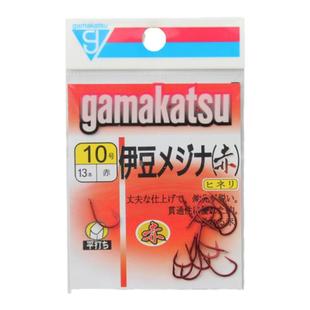 伽玛卡兹伊豆メヅ赤gamakatsu鱼钩有倒刺钓钩歪嘴休闲竞技