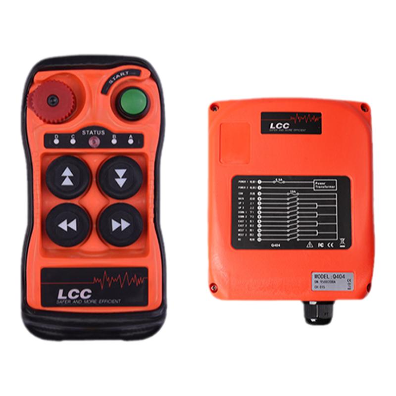 LCC遥控器Q400Q404起重航吊行车葫芦电机4路单双速无线工业遥控器