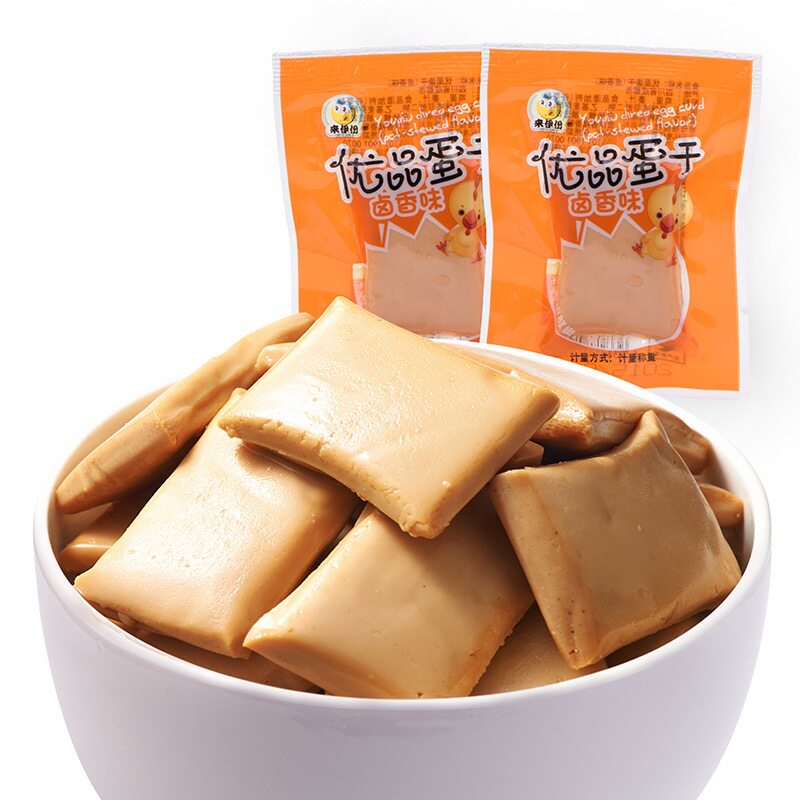 来伊份优品蛋干500g卤香味鸡蛋干