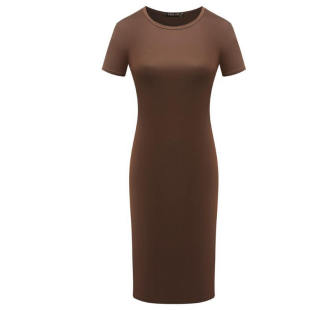 package hip skirt sexy round neck skinny dress 短袖连衣裙女