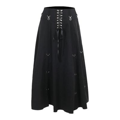 亚文化音乐节半身裙黑色舞蹈裙子