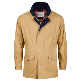 【中款长风衣】平圆方中男装25秋季新款休闲撞色夹克拼色外套男