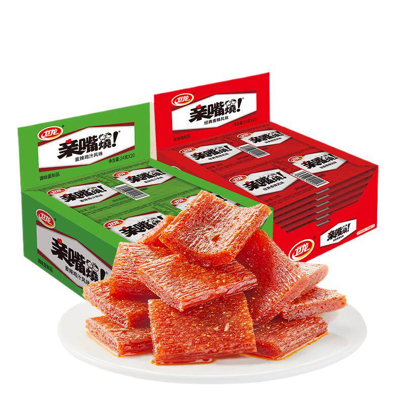 卫龙亲嘴烧辣条