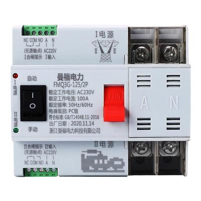自动转换100a2p不间断双电源
