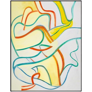 WILLEM DE KOONING威廉德库宁 偷渡者 装饰画抽象民宿玄关挂墙画