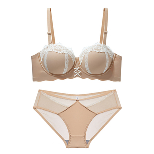 维多利亚多培尔性感纯欲风蕾丝半杯内衣女聚拢小胸显大不空杯文胸