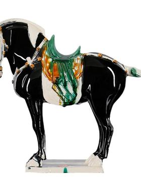 九朝大唐经典陶瓷战马提升品位