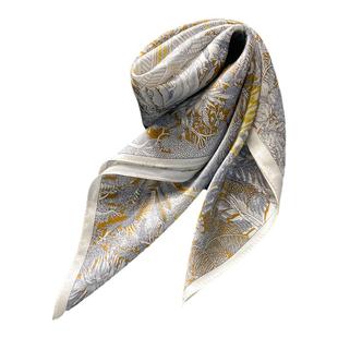 100%桑蚕丝真丝丝巾方巾女妈妈生日教师节礼物送礼盒丝绸围巾新款