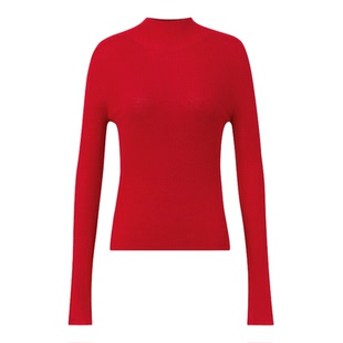 【钉珠袖口】羊毛打底针织衫含羊绒毛衣DOUBLOVE贝爱2025冬新款