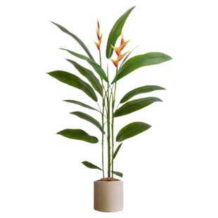 仿真绿植天堂鸟室内客厅装饰吉祥鸟落地盆栽高级轻奢仿生假植物树