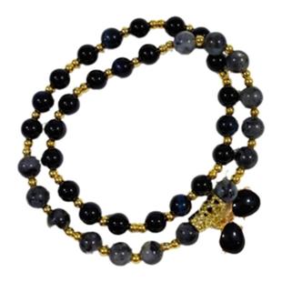 凯尔马什丨盗墓笔记系列丨双圈手链鸡血石黑玛瑙虎眼石吊坠