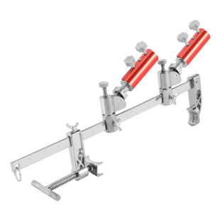 多功能桥钓支架手竿万向钓鱼支架夹式固定器筏杆船钓双炮台支架