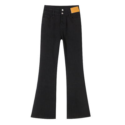 加绒喇叭裤2025新款女微喇牛仔裤