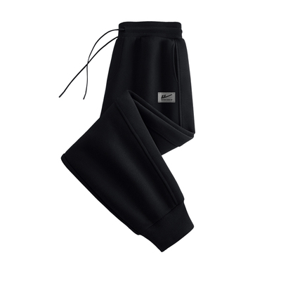 回力黑色休闲裤男秋冬款