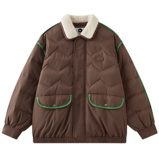 【无氟】MQD儿童羽绒服2025冬季新款男女同款三防翻领撞色短外套