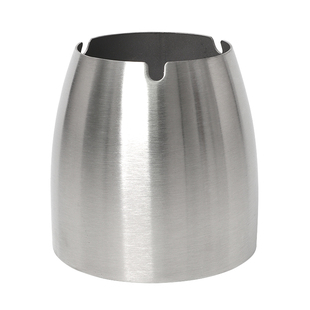 不锈钢烟灰缸酒吧有盖潮流家用客厅金属创意大号带盖定制防风烟缸