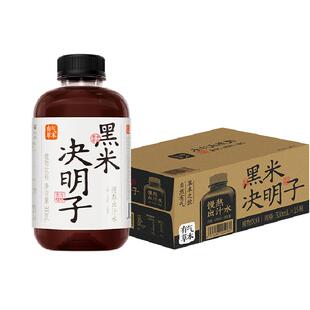 果子熟了有气草本黑米决明子0糖0脂500ml*15瓶整箱饮料