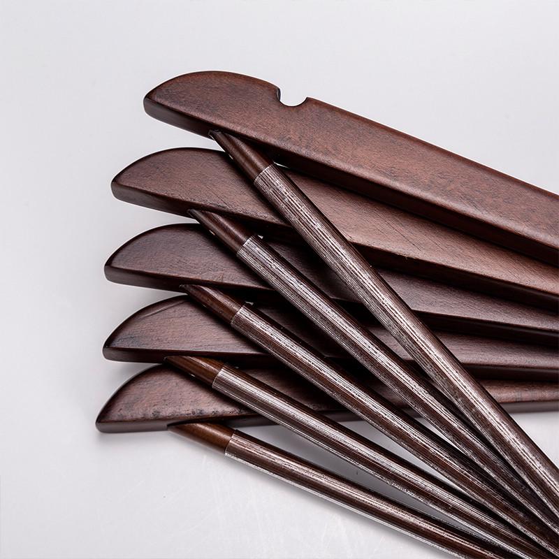 榉木实木衣架衣撑木加厚宽肩挂衣架羊绒大衣西装酒店民宿专用无痕