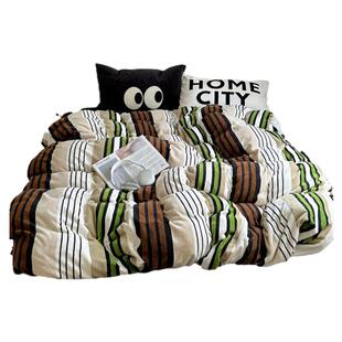 情迷翡冷翠/ins秋冬季加厚牛奶绒四件套珊瑚绒床单被套三件套床品